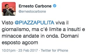 Piazzapulita - La7 (@piazzapulitala7) on Twitter photo "Noi mostriamo ciò che accade. Affermazioni sì ripugnanti ma indice di rabbia che è nostro dovere mostrare" <a href="/corradoformigli/">Corrado Formigli</a> #Piazzapulita "Noi mostriamo ciò che accade. Affermazioni sì ripugnanti ma indice di rabbia che è nostro dovere mostrare" <a href="/corradoformigli/">Corrado Formigli</a> #Piazzapulita