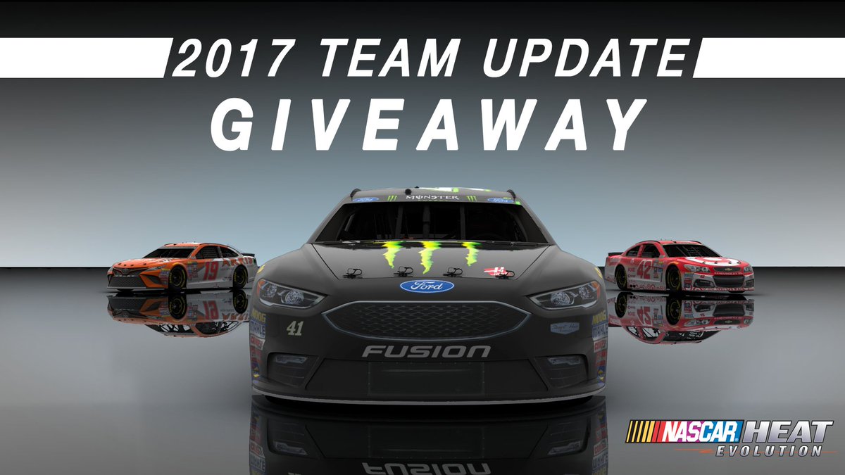 RT for a chance to win the 2017 Team Update for #NASCARHeat! We'll choose 3 winners on 2/24 at 11AM EST.