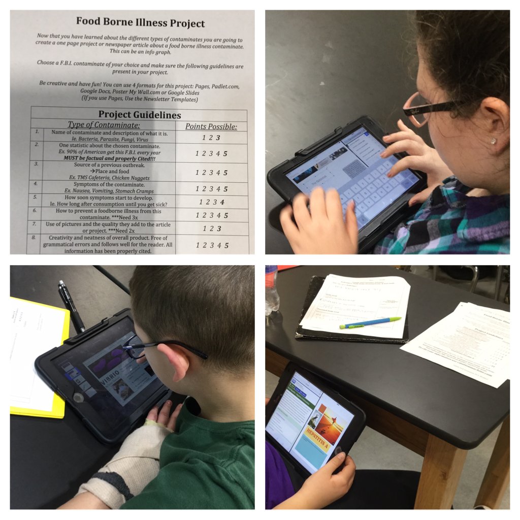 mandyann_carl's tweet photo. Researching Foodborne Illness and how to prevent it! #CTE #FCSRocks @OfficialDLDay #DLDay #LCR3DLDAY @NATFACS @CDCgov https://t.co/G53X4wM2D4
