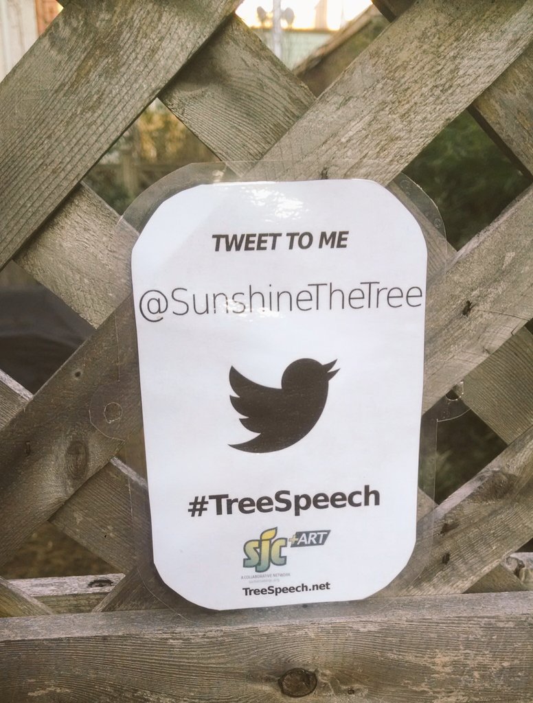 SunshineTheTree's tweet photo. I got a tree tag!!! I just hope that I can find a way to put it on me that nobody will take it out.  🌳📄
#treespeech https://t.co/sbH2qdg95g