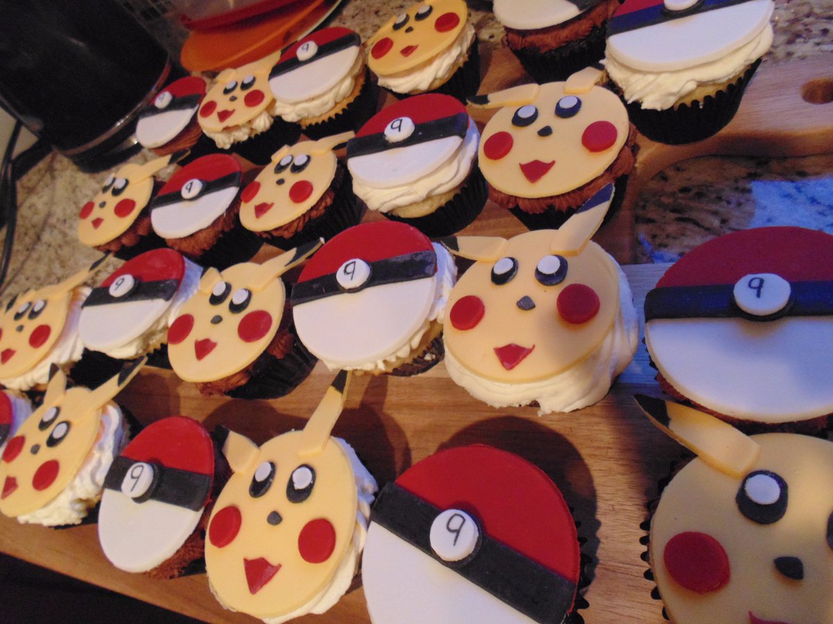 Check out these amazing Pokemon cupcakes one of the party mom's made!