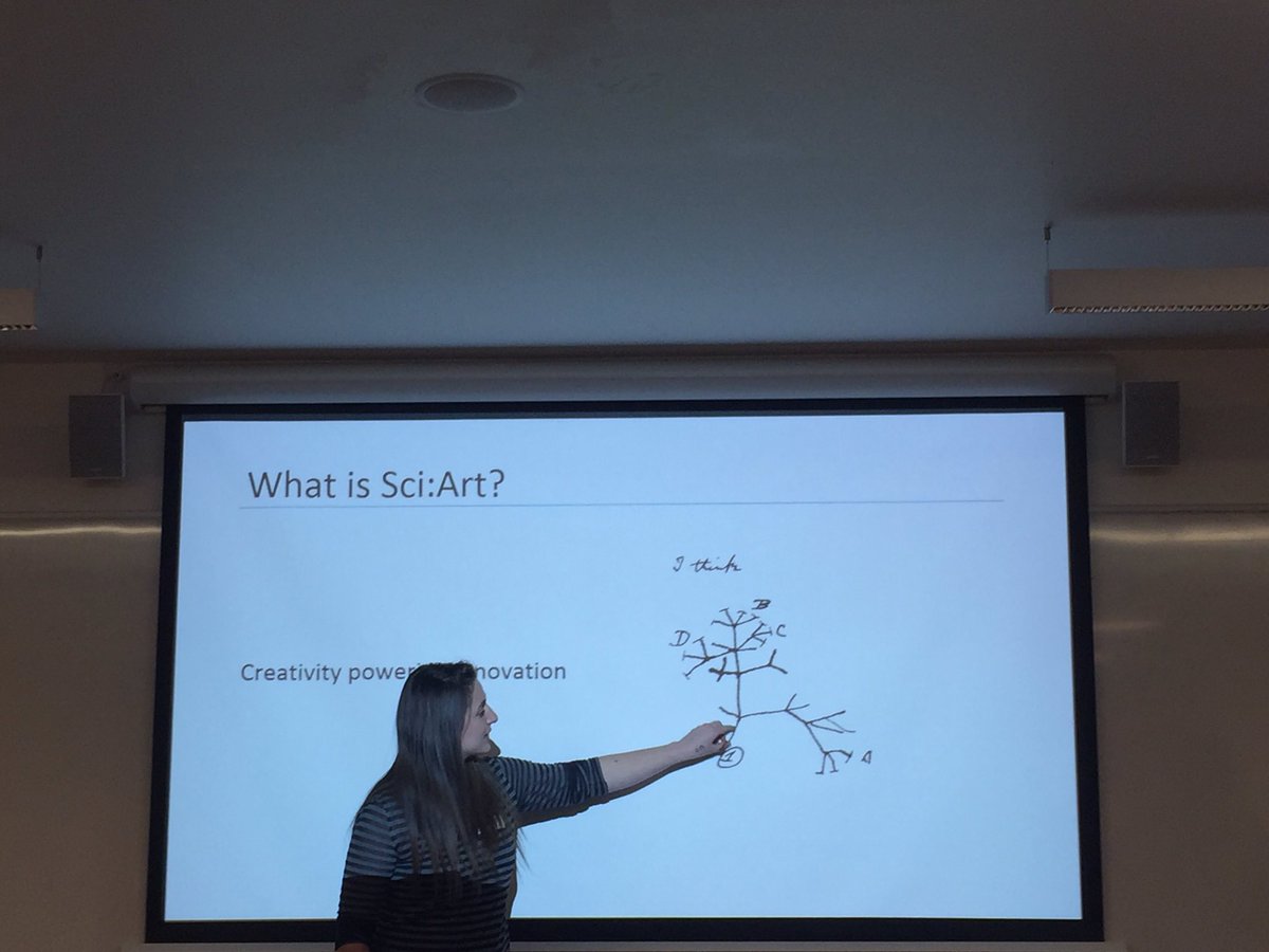 agpcnews's tweet photo. @ArtyScientists -Inspiring seminar to communicate #science w/ #art -the power of images and #drawing ideas -loved the #Darwin pic thank you! https://t.co/tbpm0rcd6g