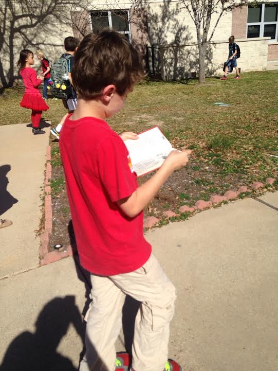 I love my library because a parent sent me a pic of how much her son likes his new library book!! #librariesRRock #LibraryLoversMonth