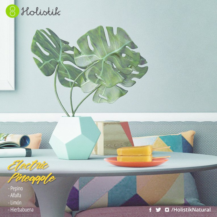 HolistikNatural's tweet photo. Disfruta combinaciones que despiertan tus sentidos.
#ElectricPineapple la sorprendente mezcla de piΓ±a con jengibre de #Holistik https://t.co/ufEUTlzqcy