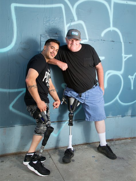 LIMInnovations's tweet photo. #LIMLegends monkeying around together. Big Dan and his young sidekick Carlos in their #InfiniteSockets and @LegWorksGlobal AT-Knee https://t.co/y8aTLL8GcE
