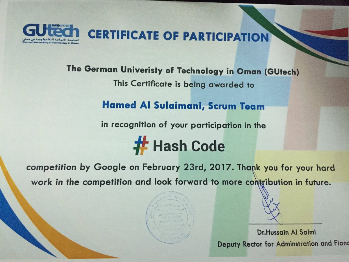 AlSuleimani90's tweet image. تجربة ممتعة @GUtech_CSC 
#hashcode2017 
بإنتظار #hashcode2018