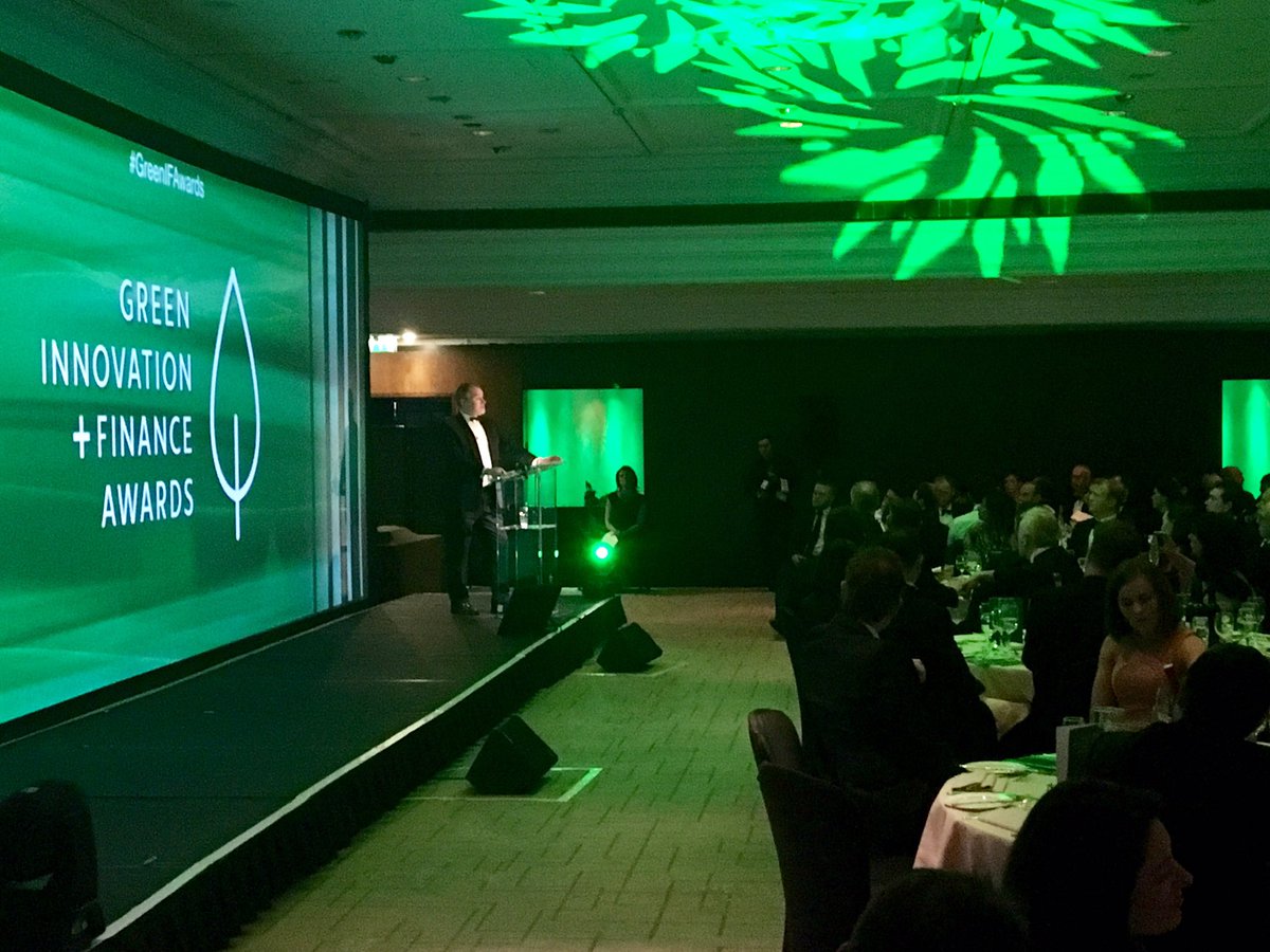 At the <a href="/GreenIFAwards/">Green Innovation</a> in London tonight; @eddaveykands introduces the evening with "this is your time" #Greenbiz #socent #purposebiz