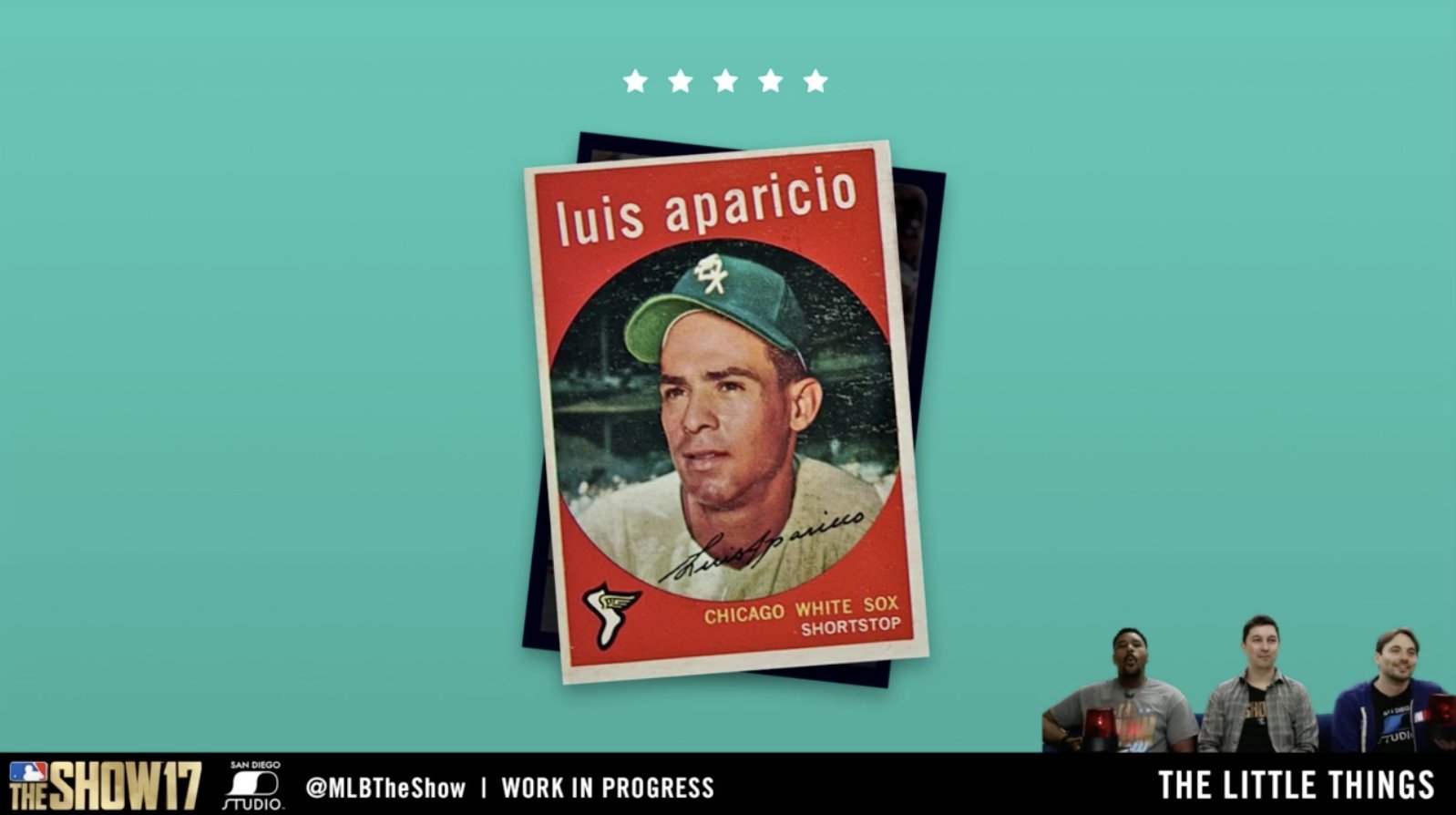 Luis Aparicio baseball card (Chicago White Sox) 2017 Topps