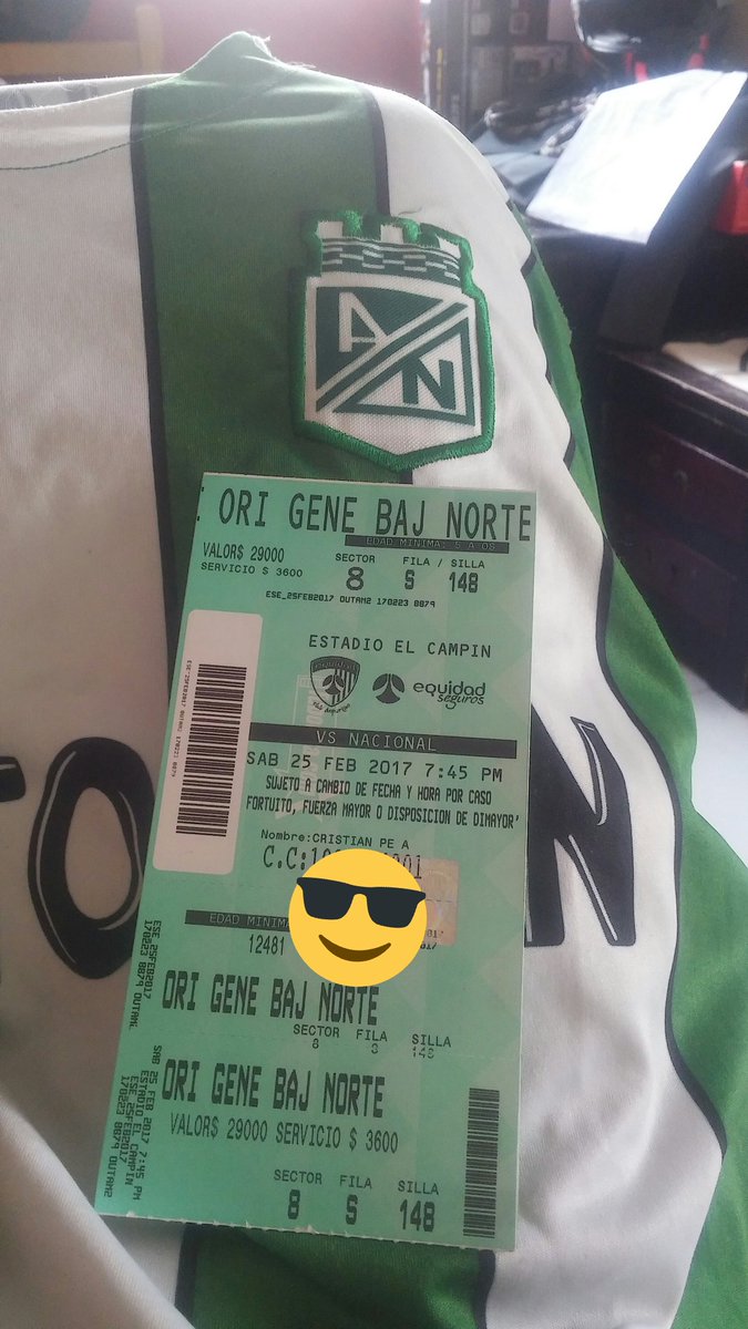 <a href="/HumoVerdolaga/">Humo Verdolaga</a> <a href="/BlogVerdolaga/">Blog Verdolaga</a>  <a href="/nacionaloficial/">Atlético Nacional</a> Allí Estaremos #SoyDelVerdeSoyFeliz 💚💪