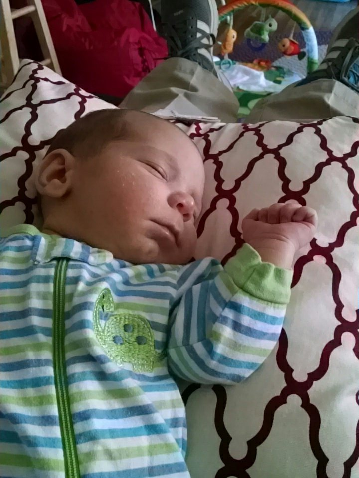Nap time with PopPop.