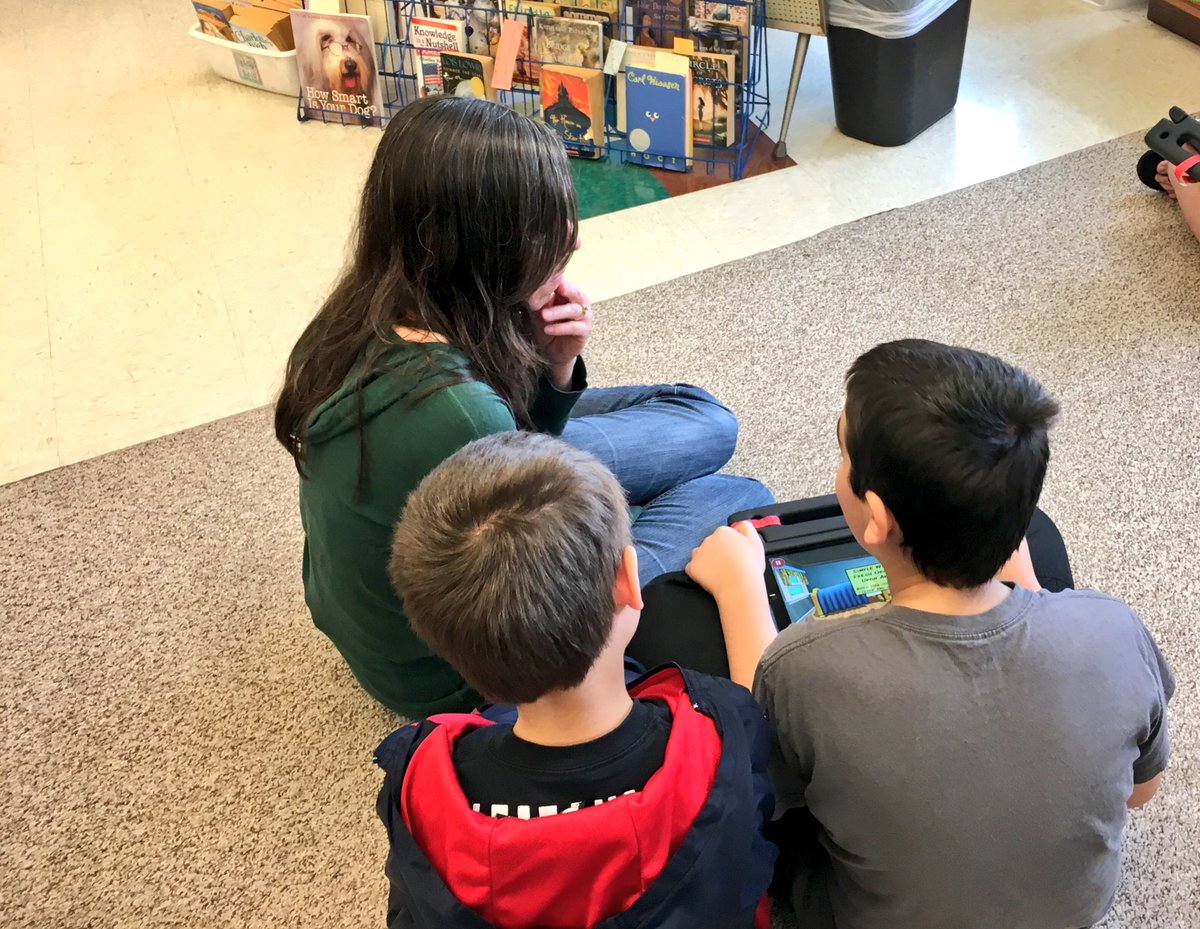Challenging our parents with virtual Rube Goldberg systems!  #DLDay #greatGATEthinkers
