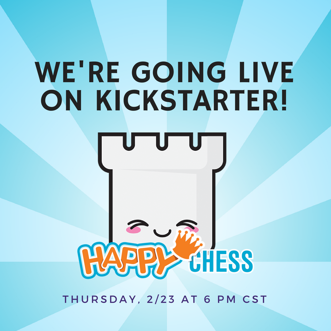 happychessgame's tweet photo. It's the final countdown for our #Kickstarter campaign! Join us live tonight at 6 pm CST as we wrap it up in style.

https://t.co/3OVgXa1WSL https://t.co/QcBHq5alQI