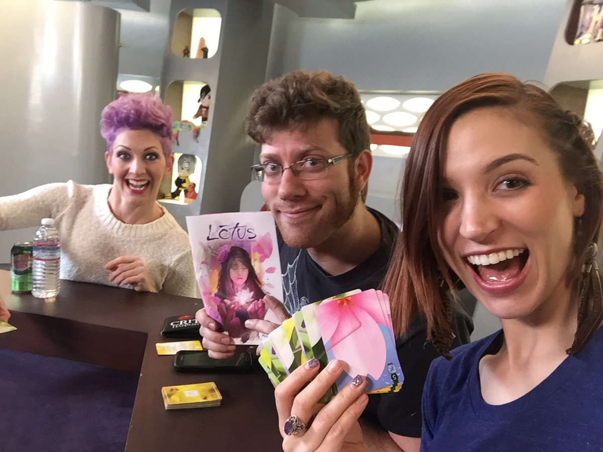thebeccascott's tweet photo. Playing #lotus by @PlayRenegade with @alejandrawins @ashtronaut44 @Hydra_Lord https://t.co/T0mFWGwWBy