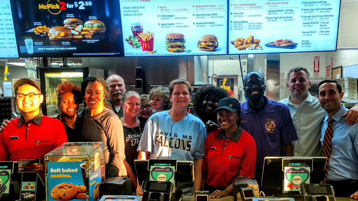 DavisMiddle's tweet photo. #McDavis crew badadadadaaa is lovin' it! Come visit us, and we will make dinner #McEasy! ONE COMMUNITY... https://t.co/ThfYKmzU0f