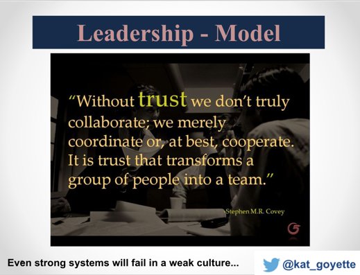 JayGreenlinger's tweet image. People and culture first @kat_goyette #CISC2017