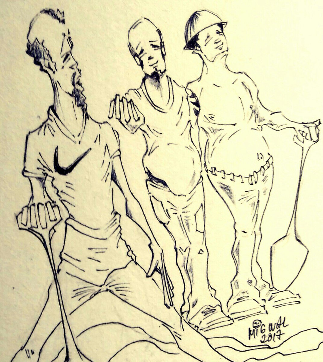 MichWals's tweet photo. Probando a entintar fino, cosa q no me sale x naturaleza #drawing #draw #migwal #work @TheArtBond #inkt #inking #inkerik #ink @dibujando https://t.co/iBFLyeiGfq
