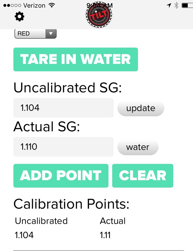 Tilt hydrometer calibration question Homebrew Talk Beer, Wine, Mead