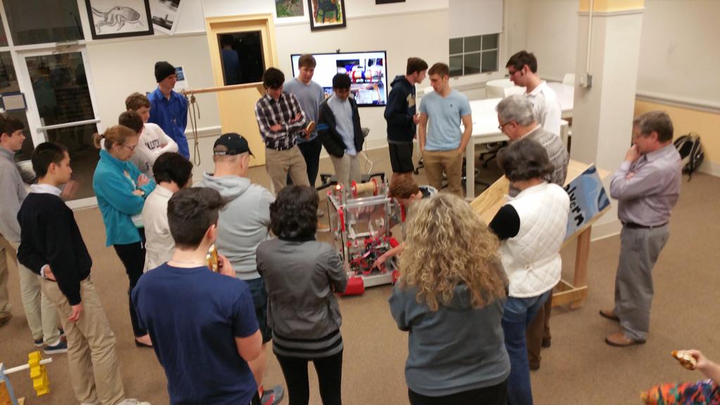 Demo night for @Friarbot_1168  from @MalvernPrep #FRC #DemonstrationOfLearning