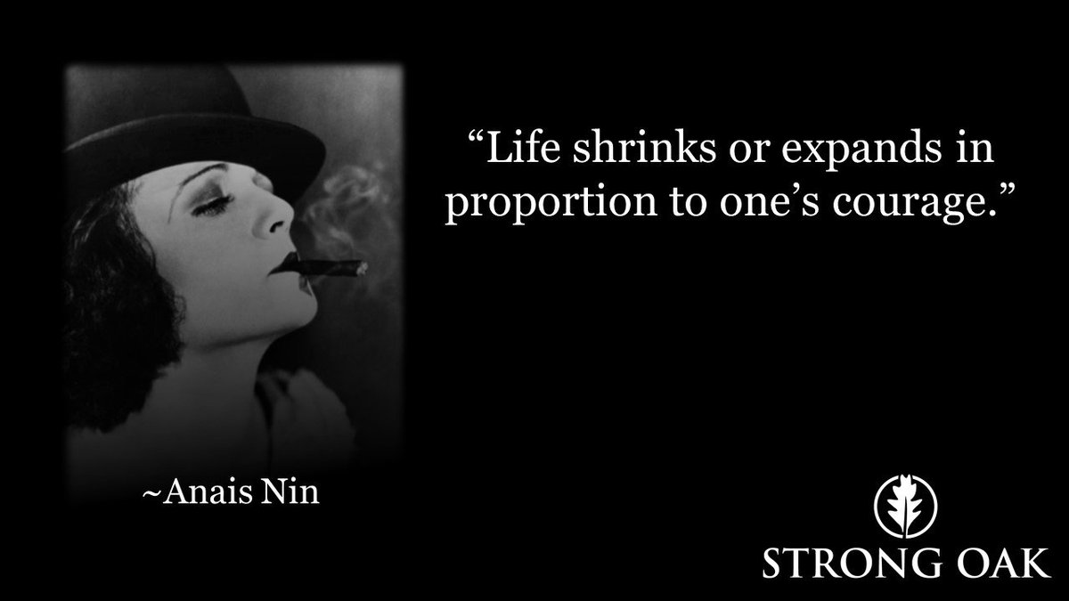 Rob_Baynes's tweet image. Life shrinks or expands in proportion to one&apos;s courage. #strongthoughts