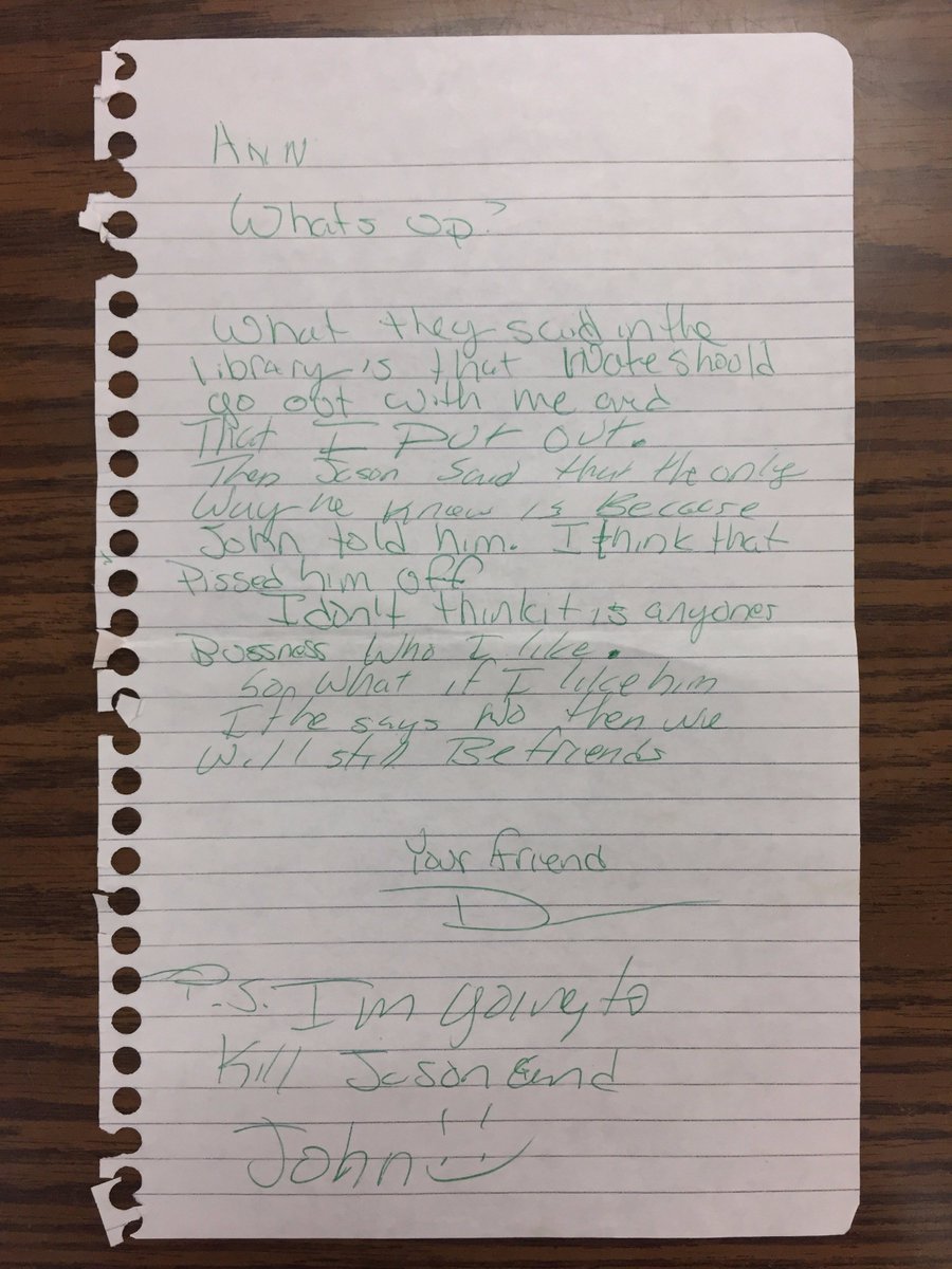 FOUNDmag's tweet photo. I don't think its anyones business who I like. 
#FOUNDnote #highschoolhallways https://t.co/jfrCmVyklo