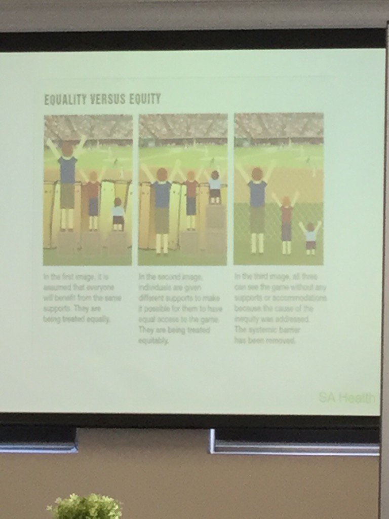chiliadIP's tweet photo. Equality vs equity love this as a driver for great technology #D3Challenge #SAHealth https://t.co/5JbwcgrMgh