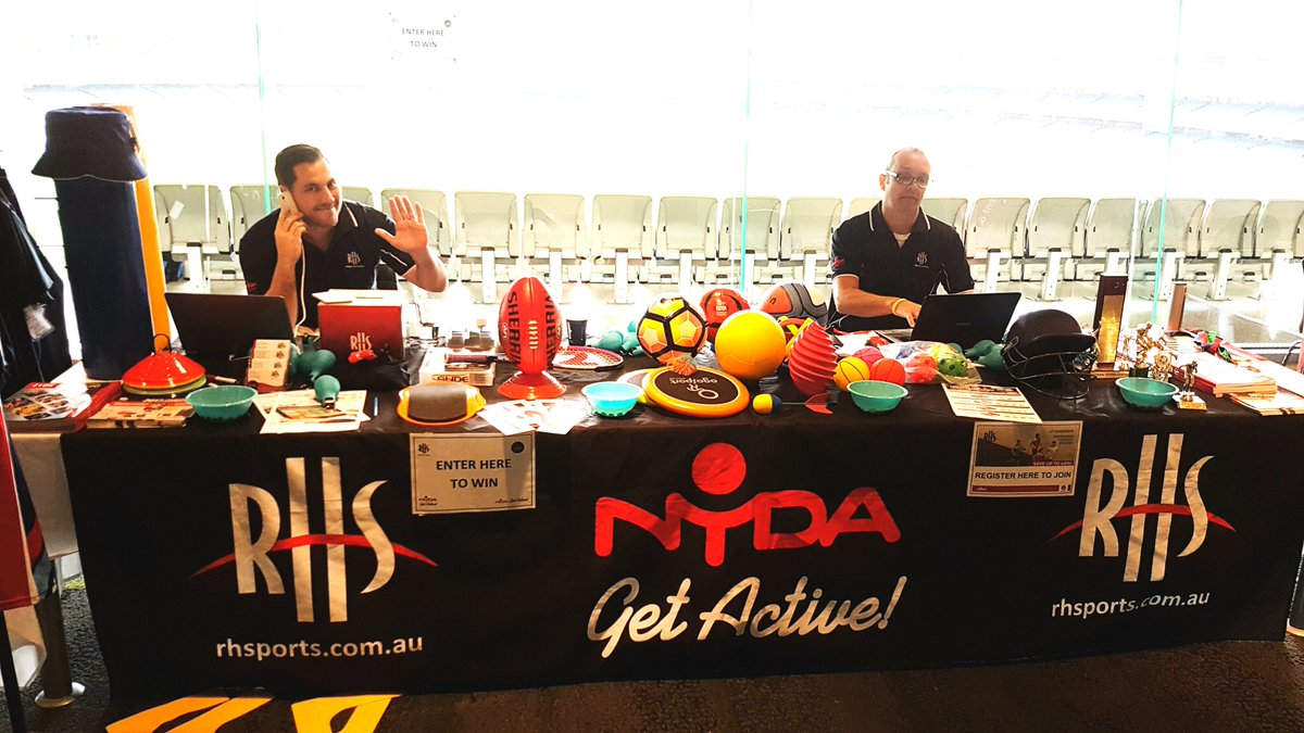 We are live and direct from the #MCG at #DiscoveryHPE
#GetActive visit us and enter the draw to WIN a $300 Sports Voucher for your school!