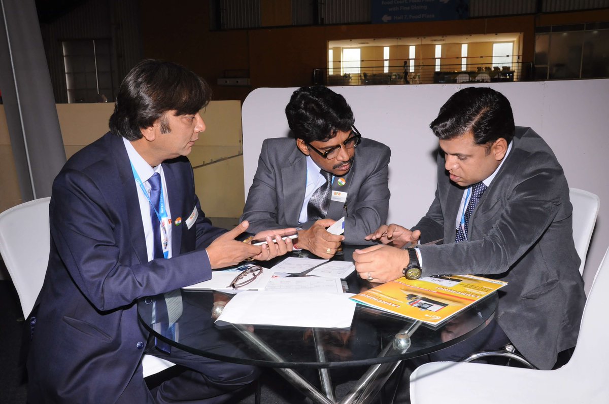 bfwindia's tweet photo. #BFW Delhi Team in discussion at #IMTEX 2017! View our Virtual Booth here:-https://t.co/ao43MBzxoQ https://t.co/3iw3jmDg24