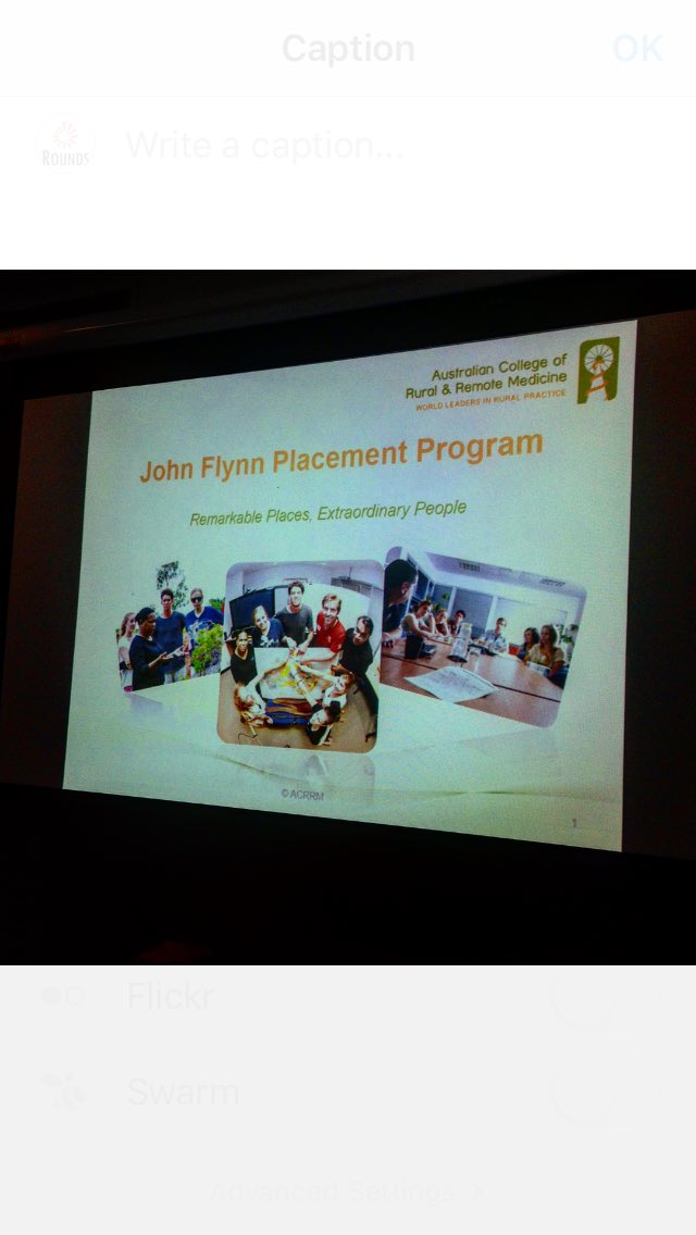 RoundsND's tweet photo. Come and hear all about the @ACRRM John Flynn Placement Program - 12pm in Level 3 Lecture Theatre #roundsnd #gorural #jfpp https://t.co/c7HUFW4aY5