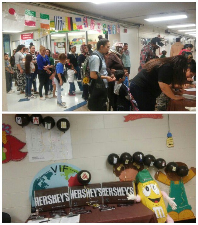 Math and Science night at McNamara Elementary!! We ❤ chocolate!!