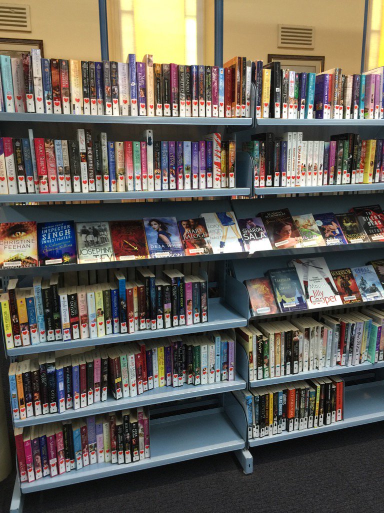FionaMMarsden's tweet photo. Yarra Library have a dedicated on romance section but no M&amp;B &amp; #nofiftybooks on my #loveyourshelfie search https://t.co/DWJeFotQWT