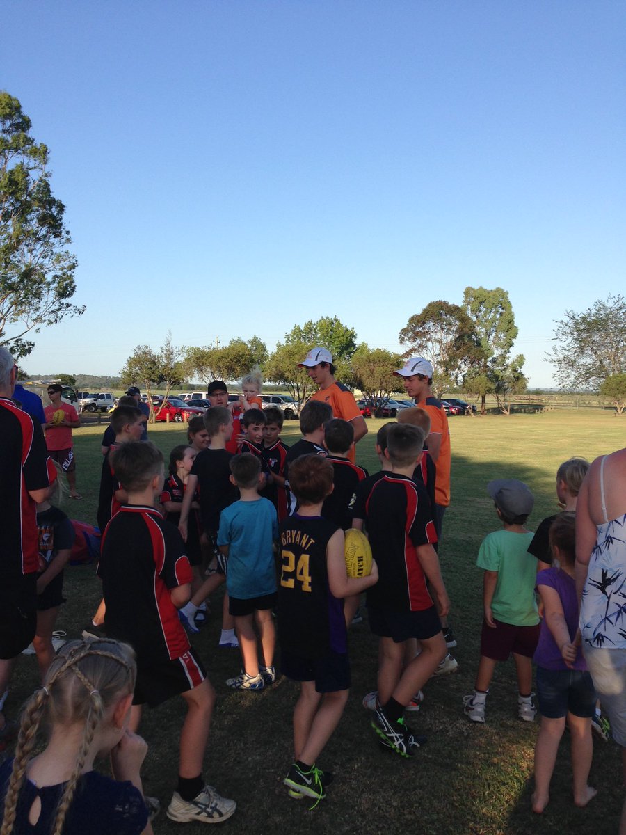 megzafl's tweet photo. Great turnout at Hawkesbury Saints season launch at Bensons Lane, Richmond with #gwsgiants player visits from Harry Perryman &amp; Zac Sproule https://t.co/NAEhCtBKL8