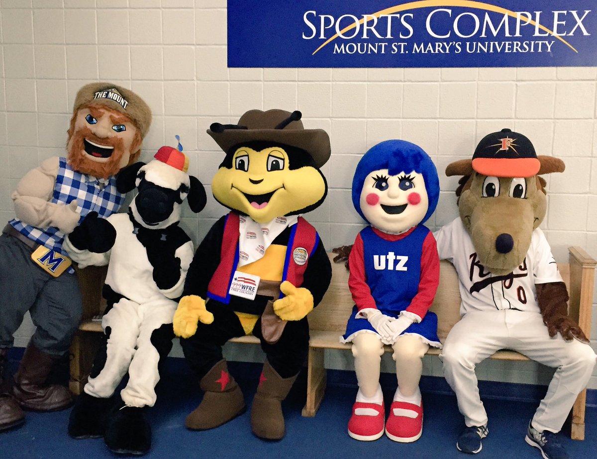 We've got a full house of mascots tonight!! #LetsGoMount