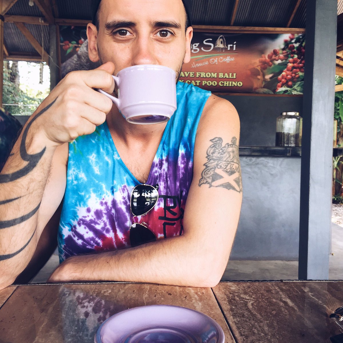 Trying a cat poo chino 😸☕️ #luwakcoffee #bali