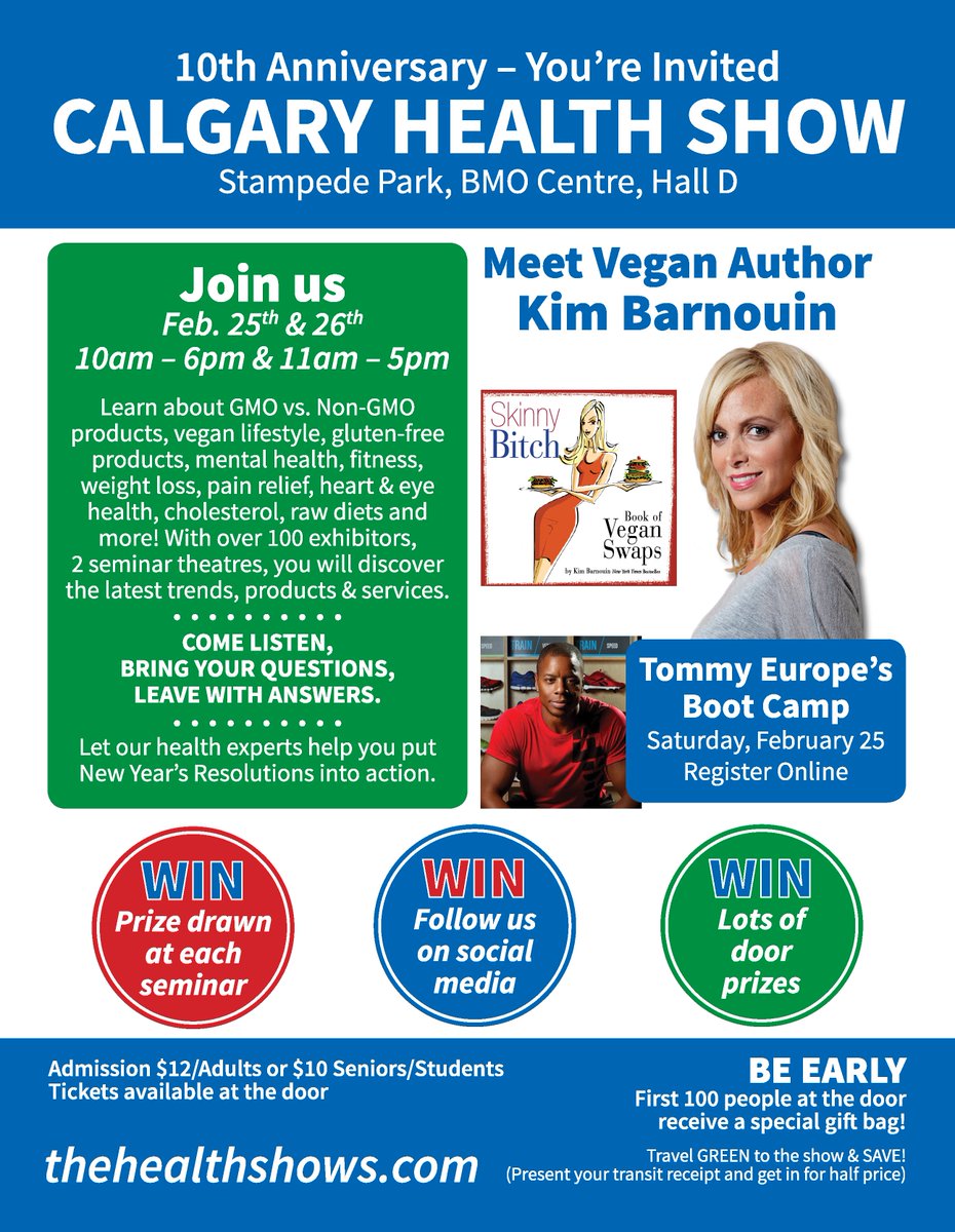 thehealthshows's tweet photo. Join us February 25-26, 2017!
#CalgaryHealthShow17
#yycevents #yyc https://t.co/L3Ujjn19r0
