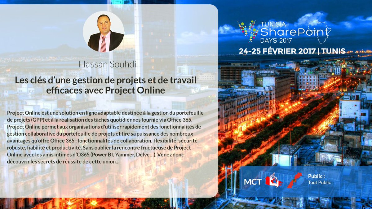 SharePoint_Days's tweet photo. Tout ce qu'il y a savoir sur #ProjectOnline #Office365 #PowerBI #SharePointOnline #PMO https://t.co/jltjPUDw9i