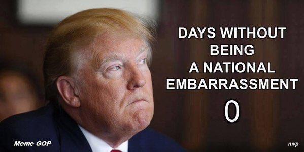 AlamoOnTheRise's tweet photo. Trump: Day 34
Sz deportations are "military operation"
Asked FBI to stop #TrumpRussia story
Wants to expand nuclear arsenal https://t.co/rkXv4gtTe9