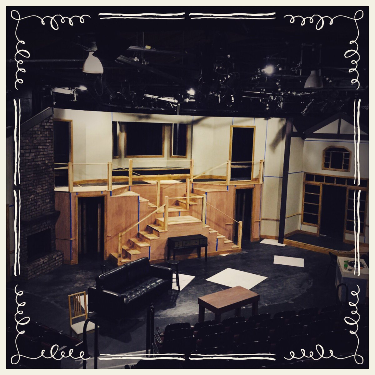 HillbarnTheatre's tweet photo. The opulent set of #RUMORS is coming together nicely. On stage 3/9-26. #hbarn #bayareatheatre #NeilSimon #awardwinning #comedy #farce https://t.co/W4IkCGppeK