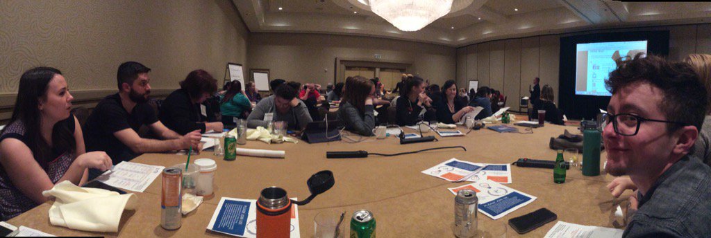 Dundundunlap's tweet photo. Salem-Keizer Early Career Fellows are so tired. But we're in Florida! #NEASummit #ECLFellows #CEC_illinois @NEAToday https://t.co/leLST0Af5l