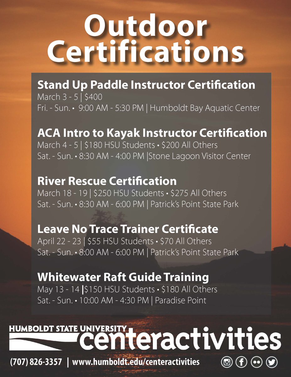Become a certified stand up paddleboard (SUP) instructor and/or kayak instructor with us! Call (707) 443-4222 to sign up! #humboldt