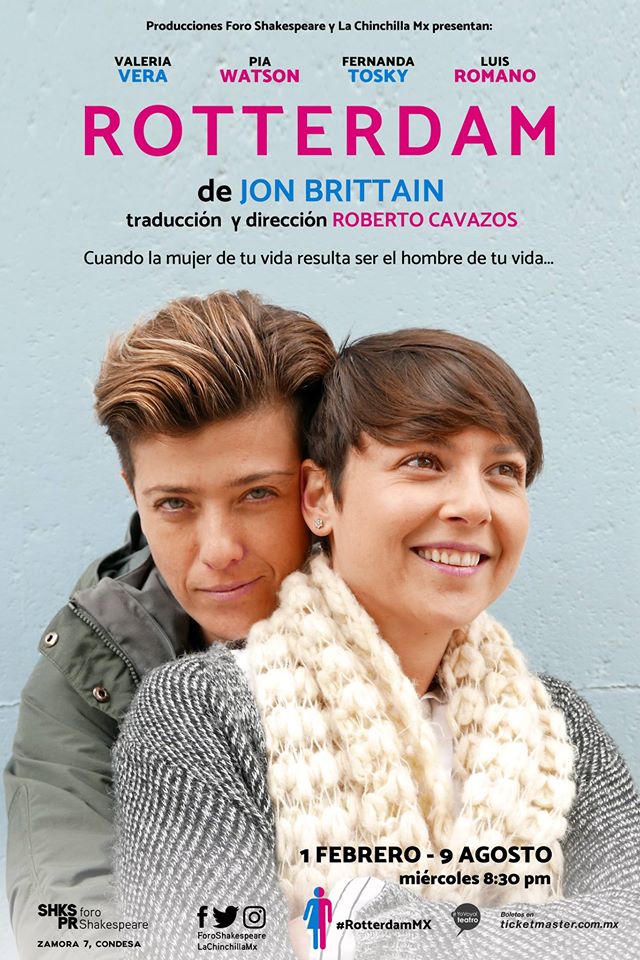 israelmendozat's tweet image. #RotterdamMx de #JonBrittain "Cuando la mujer de tu vida resulta ser el hombre de tu vida". @ForoShakespeare #Miercoles 8:30pm. 1Feb-9Ago.