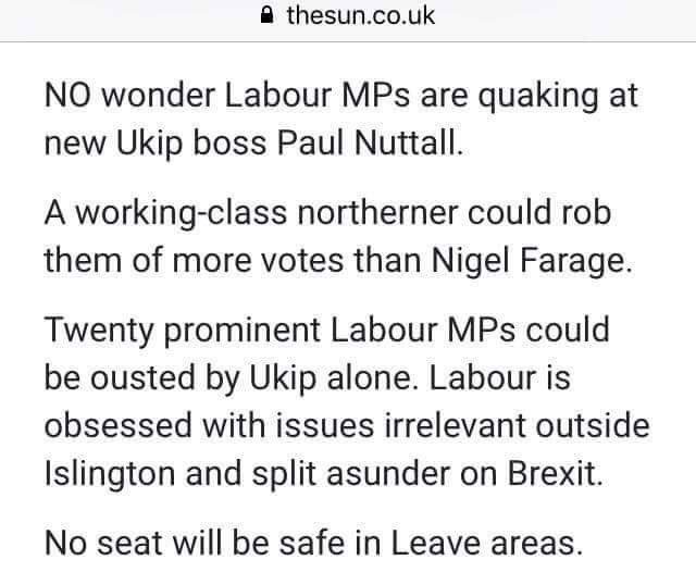 A reminder of what your favourite establishment commentators told you about UKIP and Nuttall: