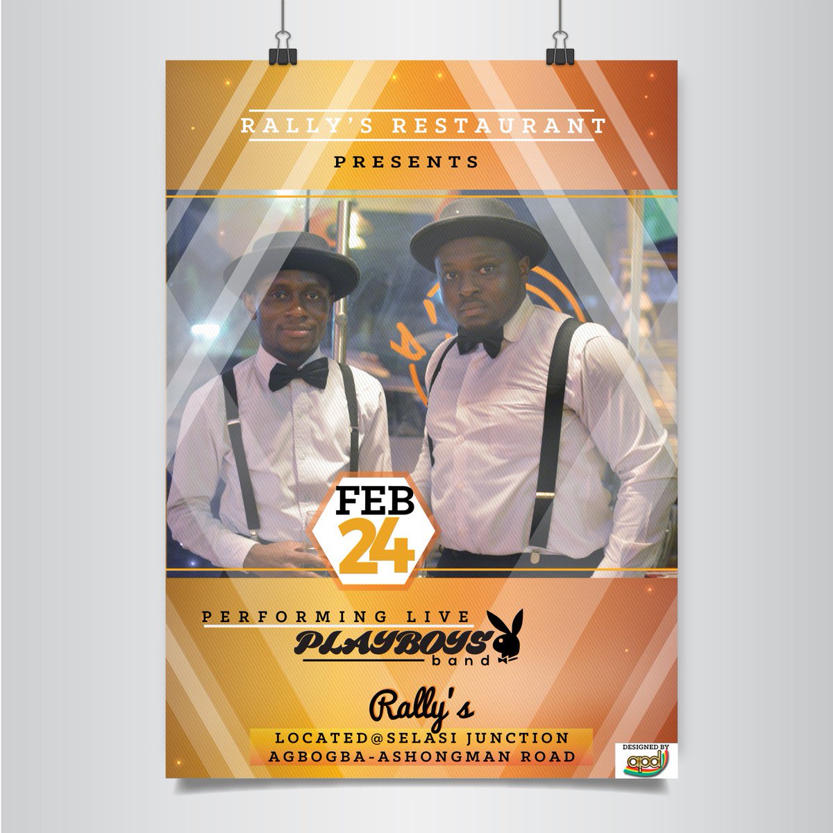 It's happening today at Rally's restaurant. Location [Selasi junc. Agbogba-Ashongman Road].Performance by #PlayboysBand and <a href="/aduabalive/">A D U A B A</a>