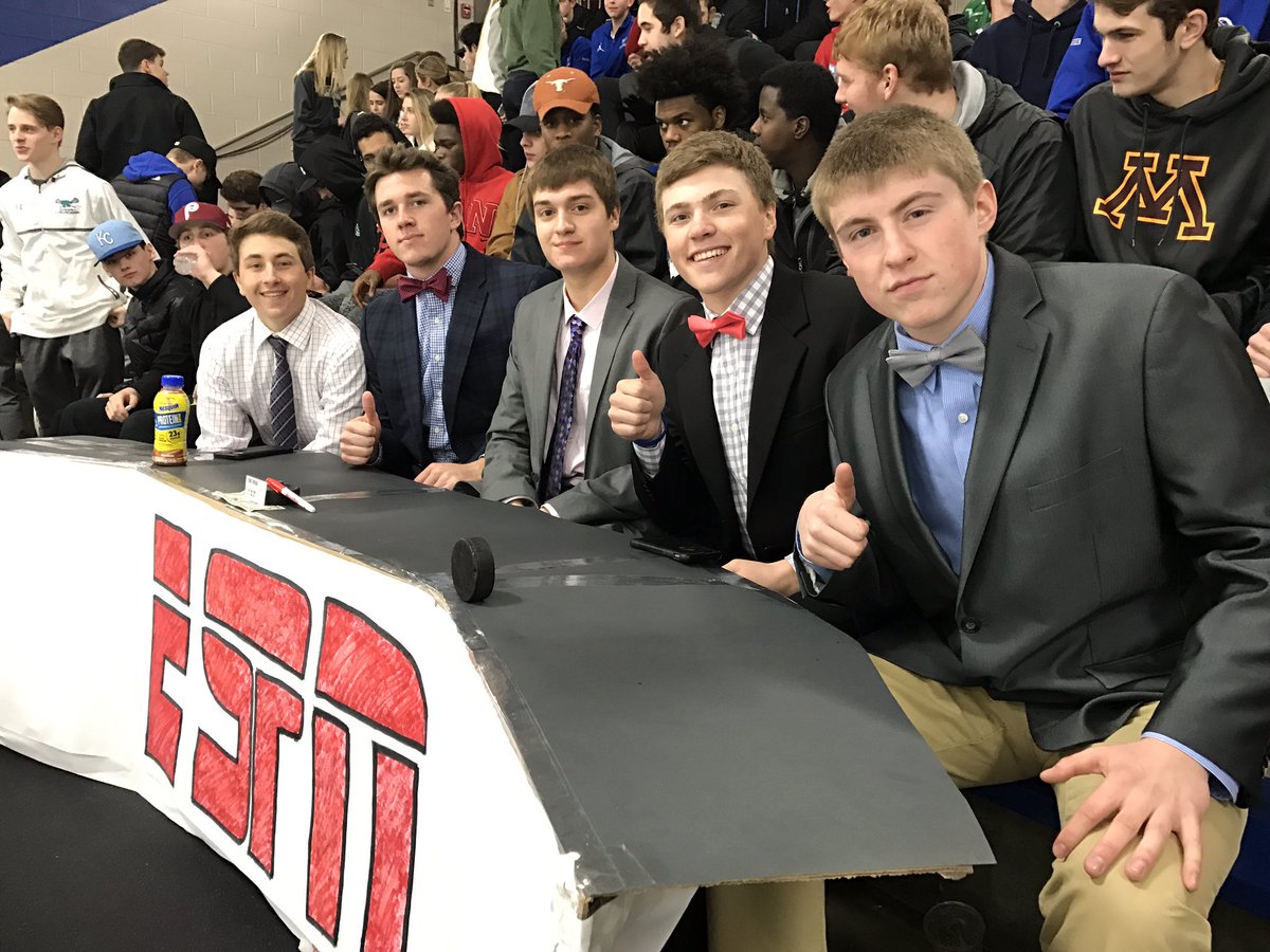 Eagan_Athletics's tweet photo. ESPN is here at the Eagan vs Rosemount boys QF section hockey game!  #biggame. #loveit #weareseriousaboutourhockey https://t.co/l1piWD7nqN