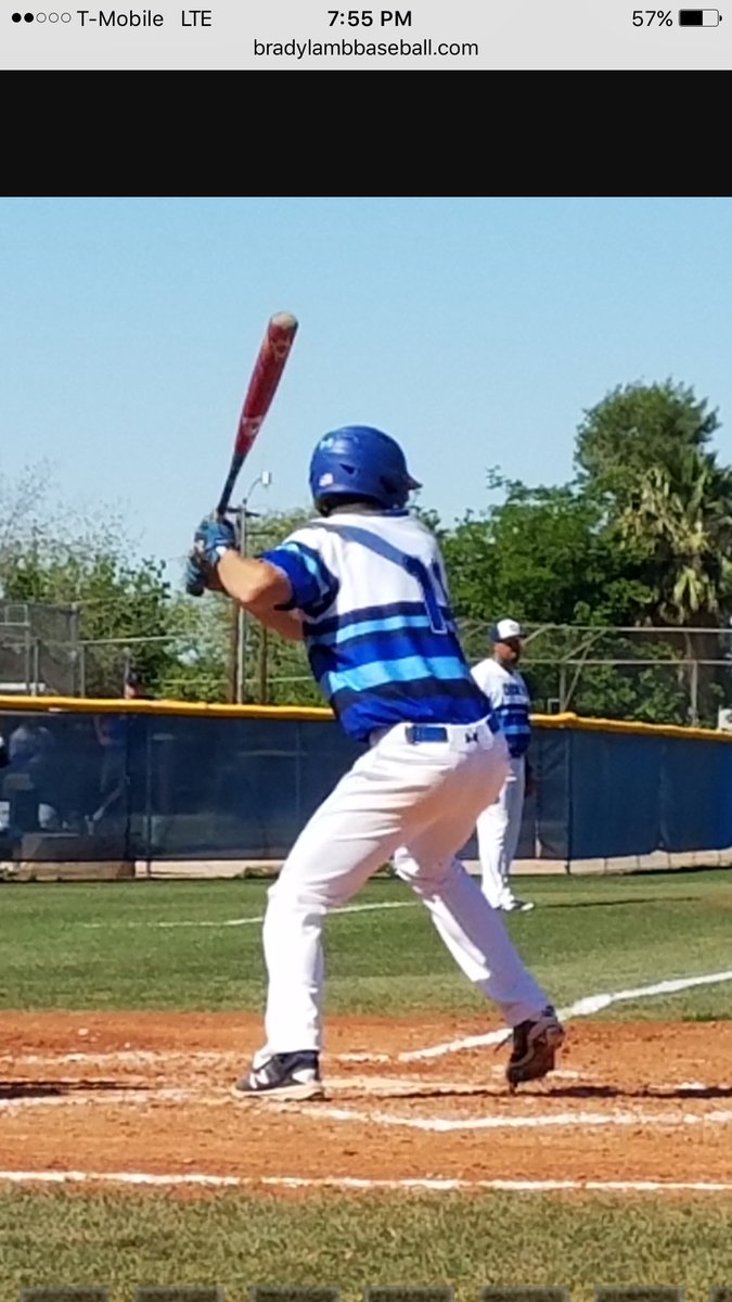 t3arizona's tweet photo. Monster day at the dish for T3 athlete @bradyjlamb going 3-3 with a Triple and 2 RBIs. #triplesfordays #speedkills #power #t3family https://t.co/DiEnPurnCT