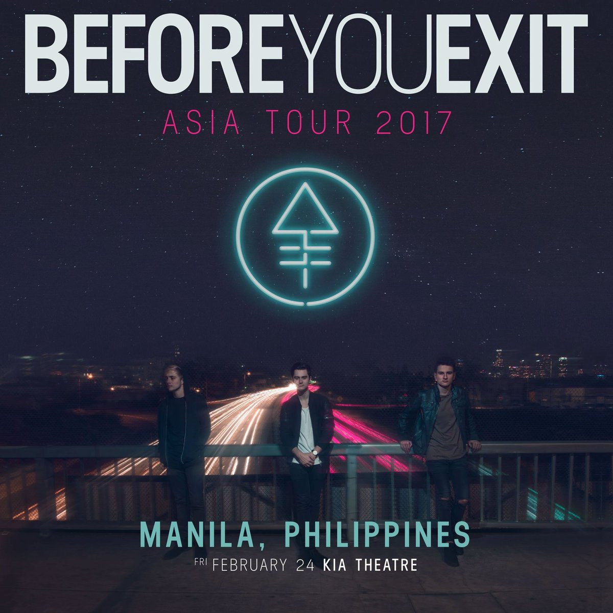 beforeyouexit's tweet photo. MANILA TONIGHT! First stop of tour. Kia Theatre. See you soon 😊 https://t.co/3P5A6vFFrz