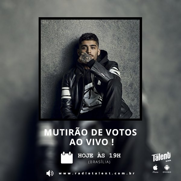 choosezaynbr's tweet image. Encontro marcado @radiotalentFM e o fandom que não desiste nunca!
Nossa ÚLTIMA CHANCE de virar!

#Pillowtalk #BestMusicVideo #iHeartAwards
