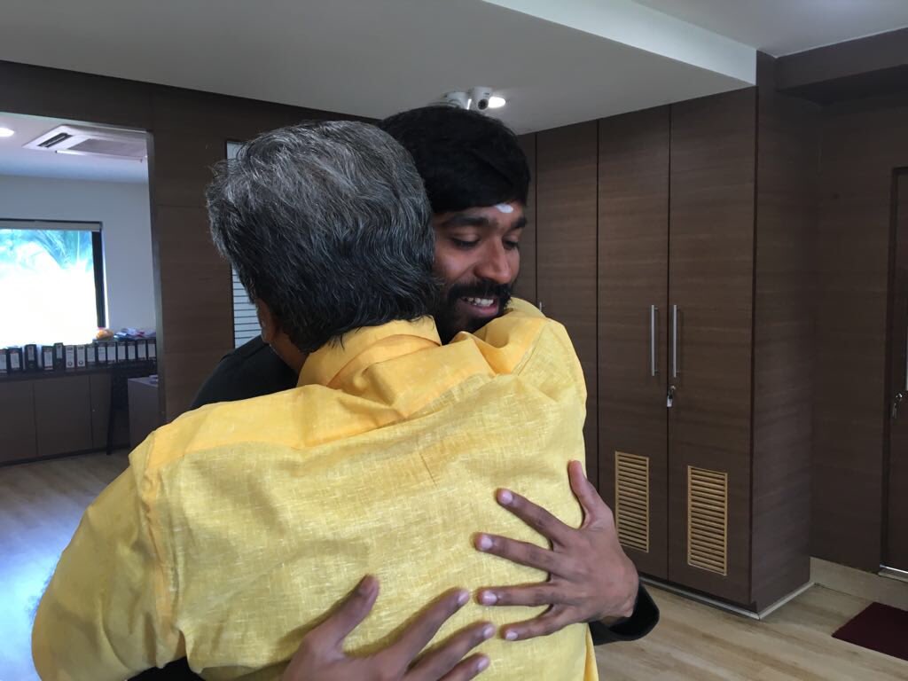 dhanushkraja's tweet image. With one day&apos;s shoot left .. power paandi dubbing starts from today. So thrilled and excited.