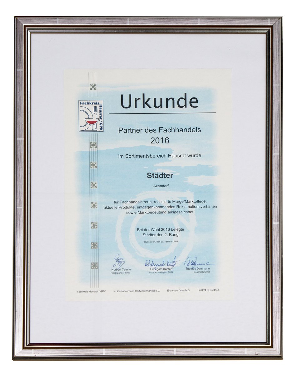 staedter_de's tweet photo. STÄDTER belegt 2. Platz bei Wahl zum Partner des Fachhandels 2016!
Vielen Dank an alle, die für uns gestimmt haben! https://t.co/G99JtdRkrp