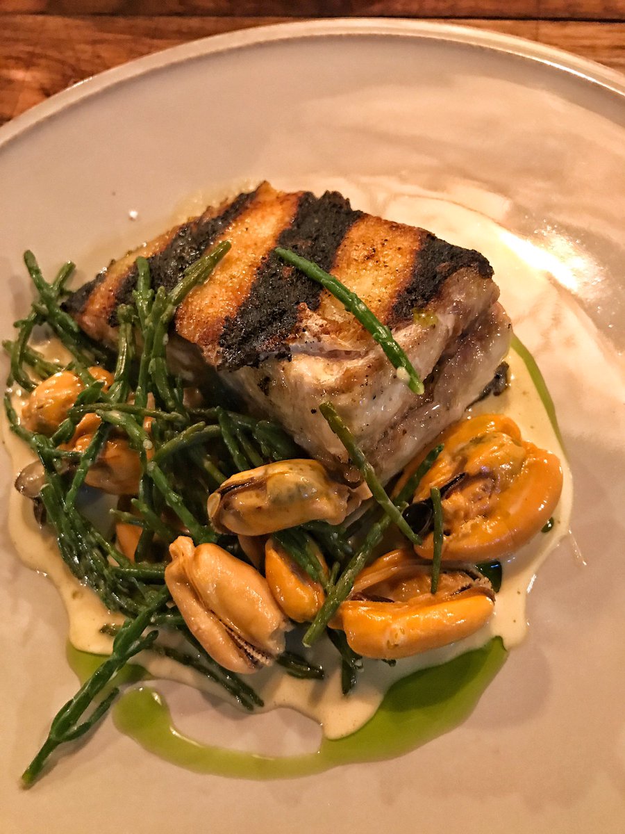 Brill on the bone, oysters, mussels and marsh samphire. The Mash Inn. <a href="/MashInnBucks/">The Mash Inn</a>
