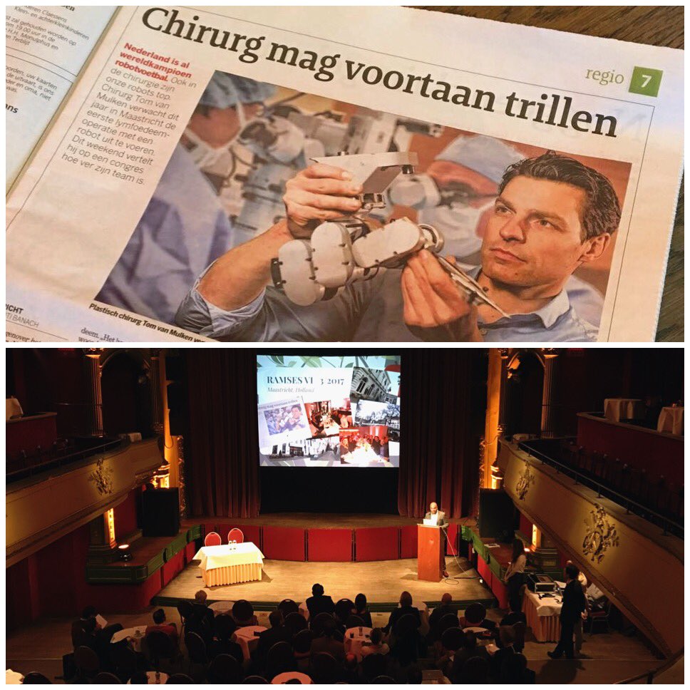 Very proud to be co-hosting the international, innovative RAMSES 2017 conference on robotic microsurgery today &amp; tomorrow. #Maastricht